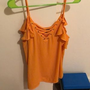 Express cold shoulder tee (never worn)